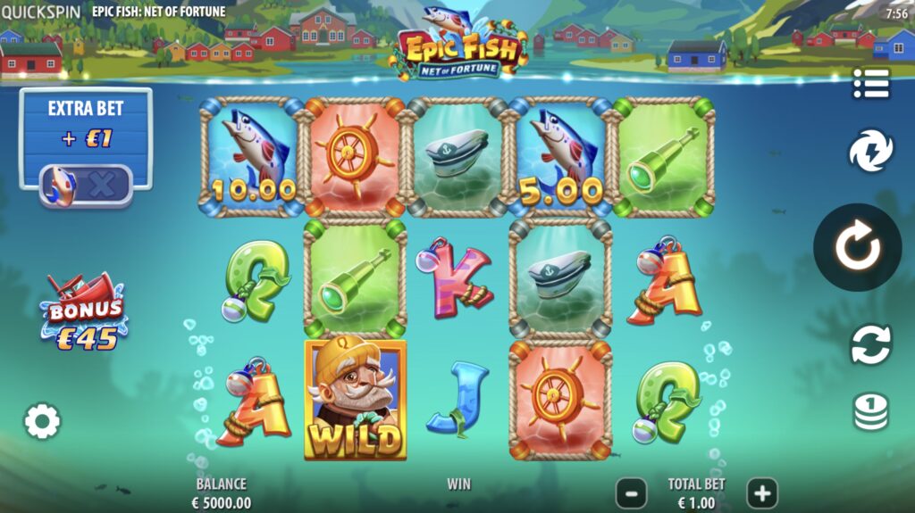 Epic Fish Net of Fortune slot gameplay