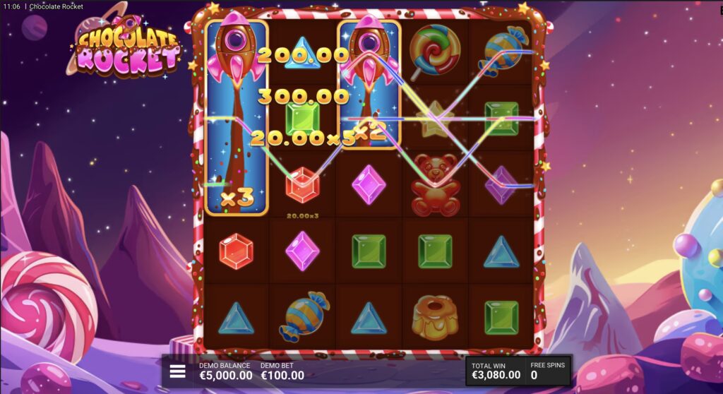 Chocolate Rocket slot bonus buy rounds