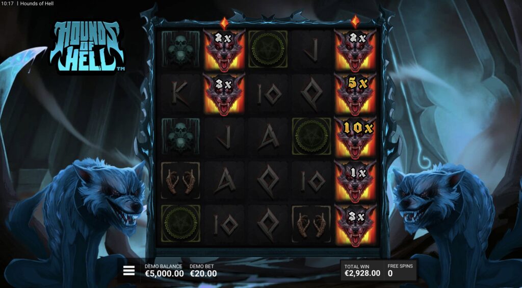Hounds Of Hell slot bonus rounds