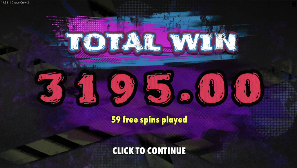 Chaos Crew 2 win.