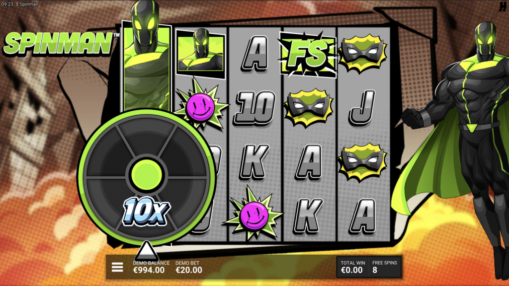 Spinman free spins.