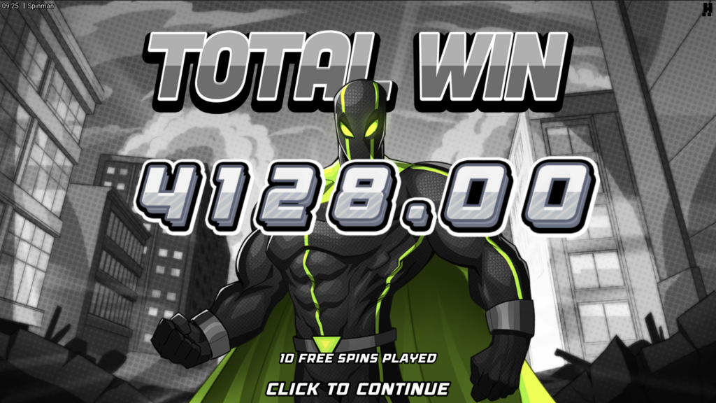 Spinman Total win.