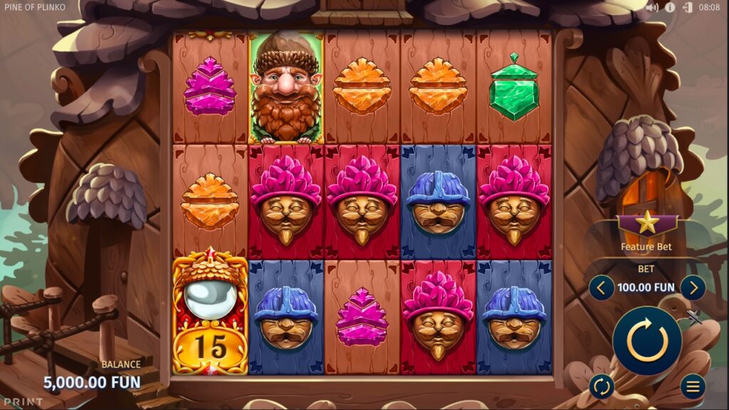 Pine Of Plinko slot gameplay