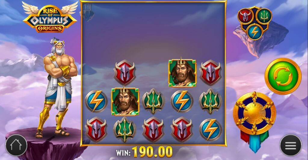 Rise of Olympus Origins free spins bonus rounds