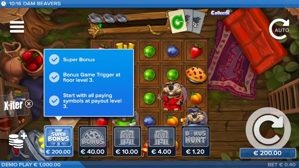 Dam Beavers bonus buy options
