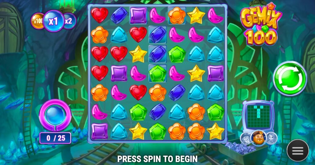 Gemix 100 slot gameplay