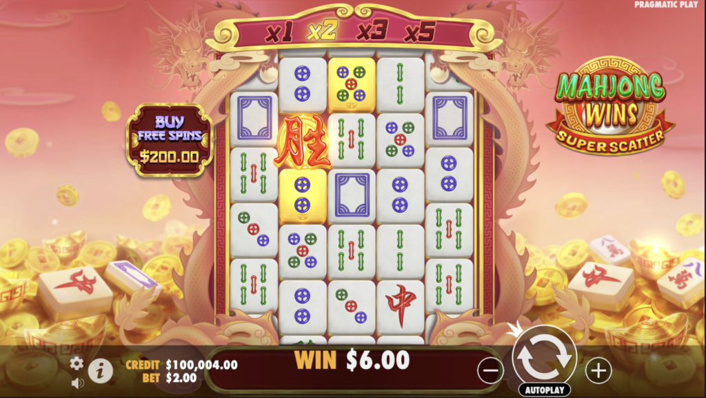 Mahjong Wins Super Scatter gameplay.