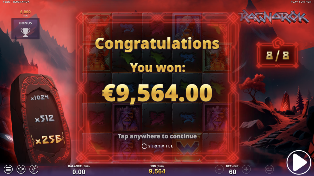 Ragnarok huge win.