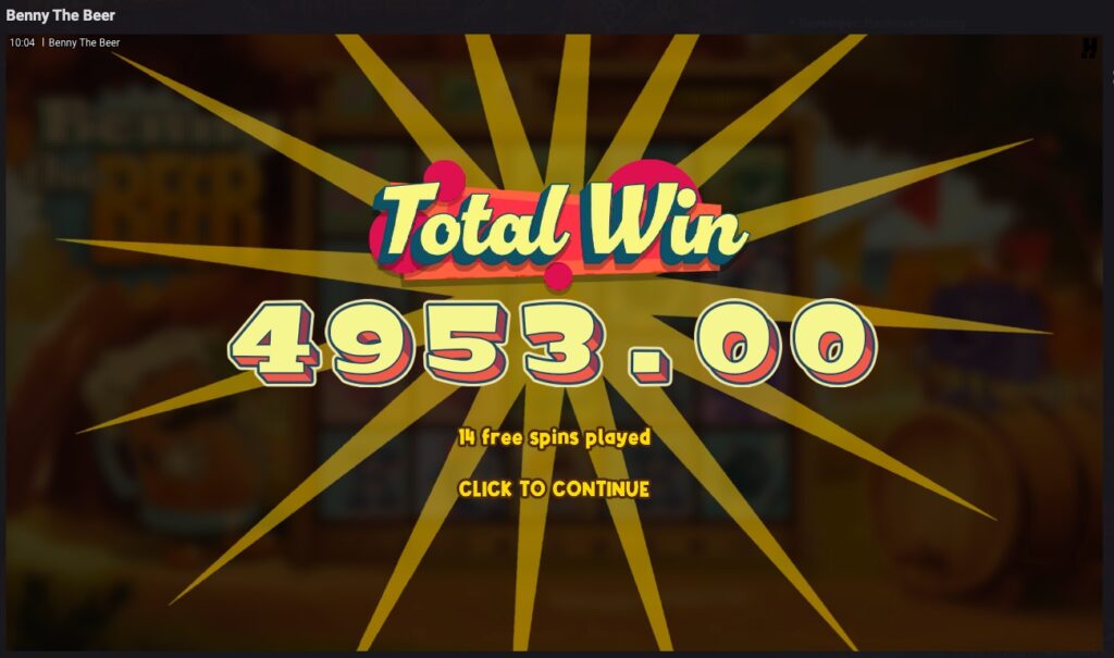 Benny The Beer slot paylines and features